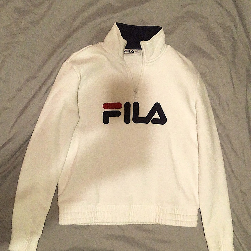FILA Zippered Collar Crewneck